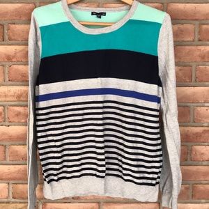 Gap size XL striped, long sleeved sweater